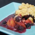 Crumble mûres pêches