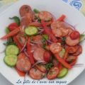 Salade andalouse au chorizo, Recette Ptitchef