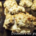 Scones à la crème et morceaux de chocolat