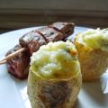 Brochette d'onglet et pomme au four farcie au[...]