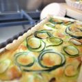Quiche à la courgette et fromage de brebis,[...]