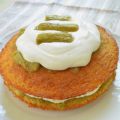 Sponge cake à la rhubarbe