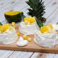 Mini pavlova à la mangue et à l'ananas -[...]
