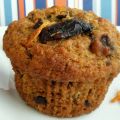 Muffins aux dattes, orange et chocolat