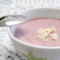 Crème-mousse framboises et amandes