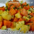 Carottes et céleri-rave au ras el hanout