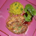 Poulet citronnelle avec son riz coco curry,[...]