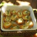 Abricots rotis au brie poivre de sélim romarin,[...]