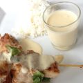 Les brochettes de dorade sauce douce aux fruits[...]