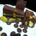 Chocolate Pistachio Fudge.