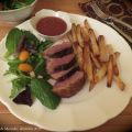 Magret de canard et frites maison +