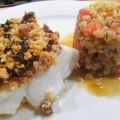 Crumble de cabillaud au chorizo, risotto d'orge[...]