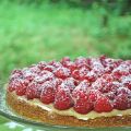 SABLÉ BRETON, COMPOTE DE RHUBARBE ET POMMES ,[...]