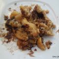 Crumble pomme-nutella aux flocons d'avoine
