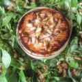 Camembert au four et sa petite salade.