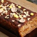 Cake au muesli, poire et canelle