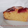 Gâteau à la semoule, au citron et aux fraises