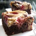 Brownies aux fraises balsamiques