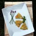 Galettes paysannes aux herbes fraîches.