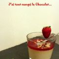 Panna cotta pistache & coulis de fruits rouges