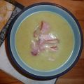 Velouté de chou Romanesco au jambon de Bayonne