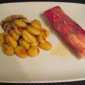 PAPILLOTE DE SAUMON ET JAMBON DE PAYS