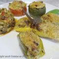 Farcis niçois : tomates, courgettes, poivrons,[...]