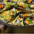 Moules à la crème et au vin blanc, Recette[...]
