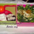 Brocoli au citron et aux amandes et bento 104