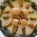 Fruits de mer aux poireaux