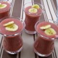 Boisson fraises et bananes à la mexicaine