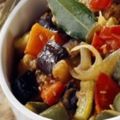 Salade de ratatouille froide à l'huile d'olive