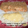 Dos de saumon et sésame