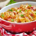 Gratin de macaronis au jambon