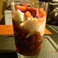 Fraises décadente au chocolat et crème fouetté