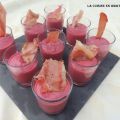 Verrine mousse de betteraves et jambon