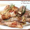 Chevreau confit au Pinot blanc et romarin