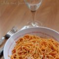 Spaghetti à la crème de poivron rouge & chèvre[...]