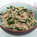 Riz aux champignons et épinards