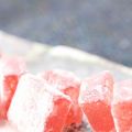 Mini-loukoums au coing et à la rose