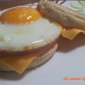 Muffins anglais lard fumé/cheddar