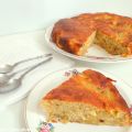 Gâteau pommes, rhubarbe et miel (Cake with[...]