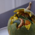 Surprise de potiron et ses petits légumes