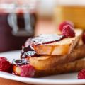 Pain perdu aux framboises