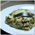 Gratin de crozets, poireaux et raclette
