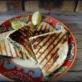 Quesadillas aux haricots blancs et épinards