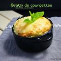 Gratin de courgettes, ricotta, menthe