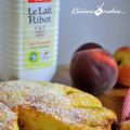 Gâteau aux pêches et au lait ribot