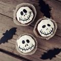 Cupcakes au chocolat Jack Skellington