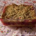 Platz à la rhubarbe et aux framboises